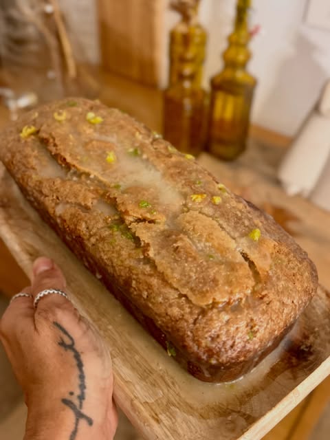 A loaf baked in Patrizia’s kitchen